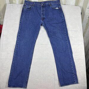 Levi's Strauss & Co Straight Leg Mens Blue Denim Five Pockets Comfort Outdoor